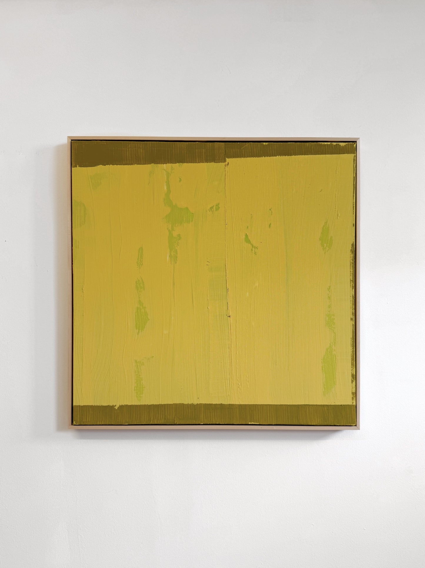 Abstraktes Bild - STRUCTURE Ocker 80 x 80 cm