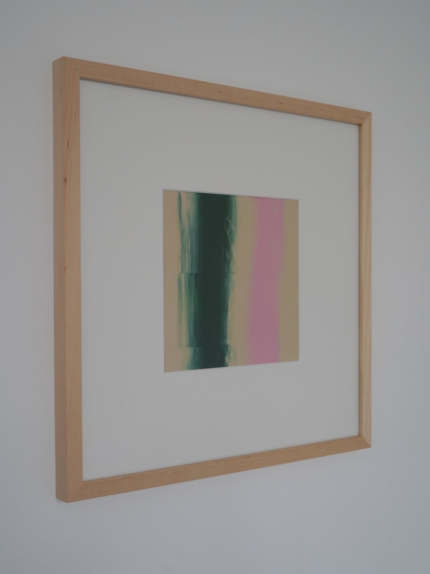 Framed "AURA" - Green/Pink