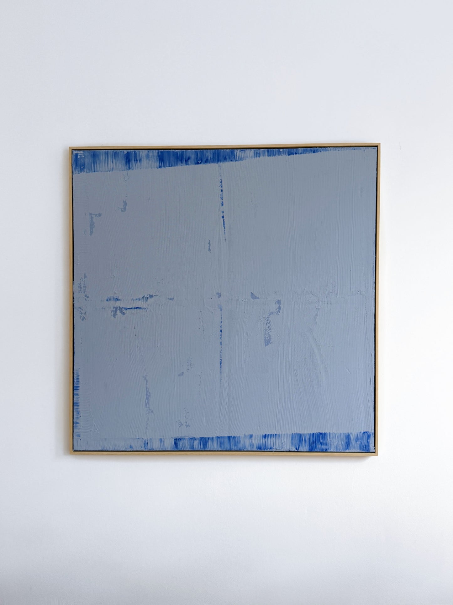 Abstraktes Bild - STRUCTURE Blau 120 x 120 cm