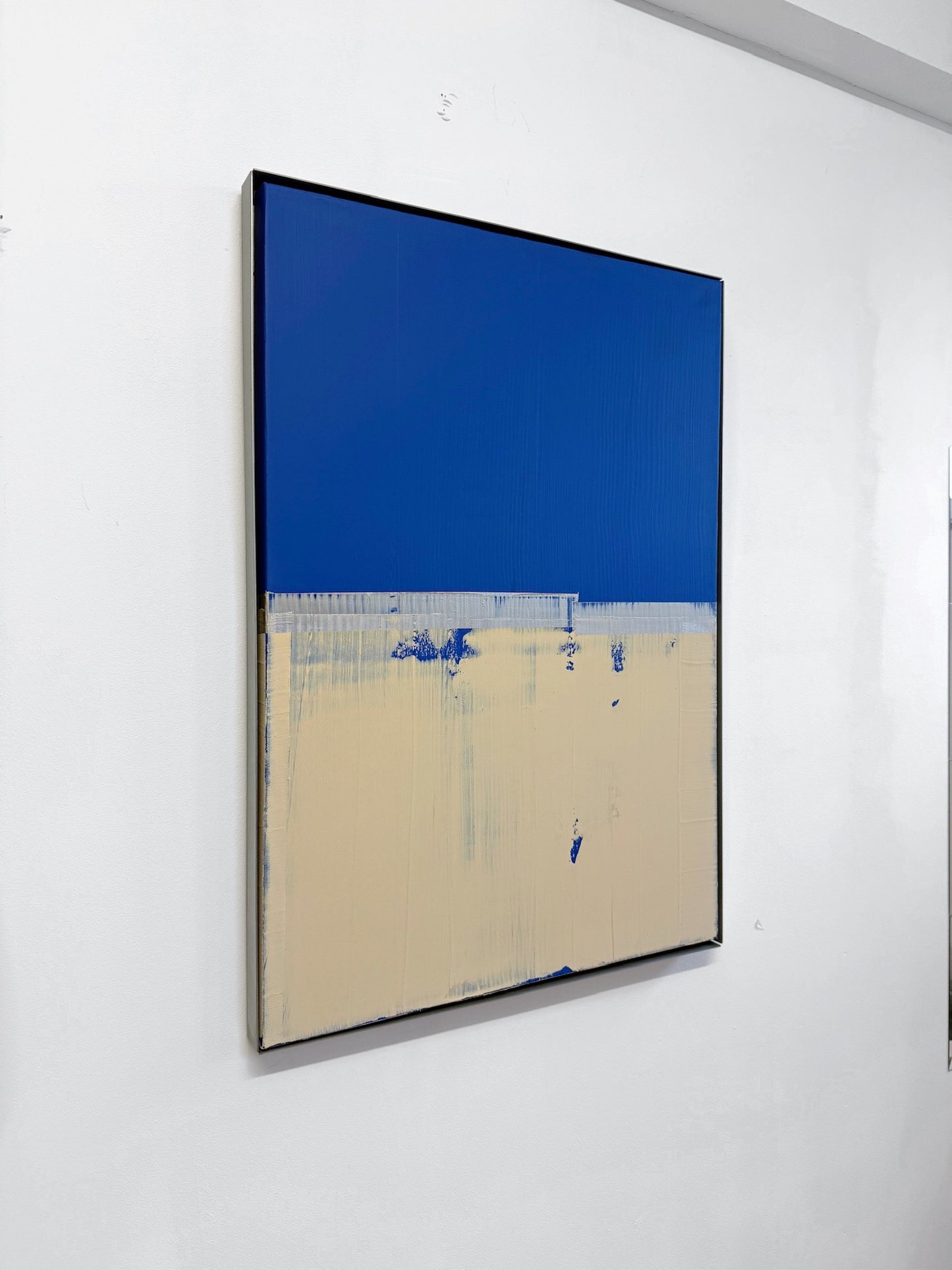 Abstraktes Bild - "Zyklus" Blau 70 x 100 cm