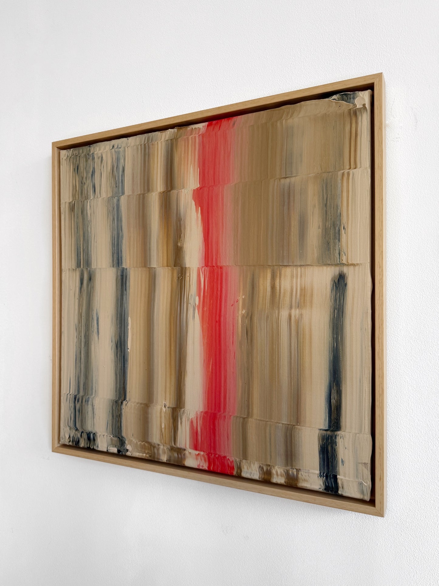 Abstraktes Bild - AURA Braun/Orange - 50 x 50 cm
