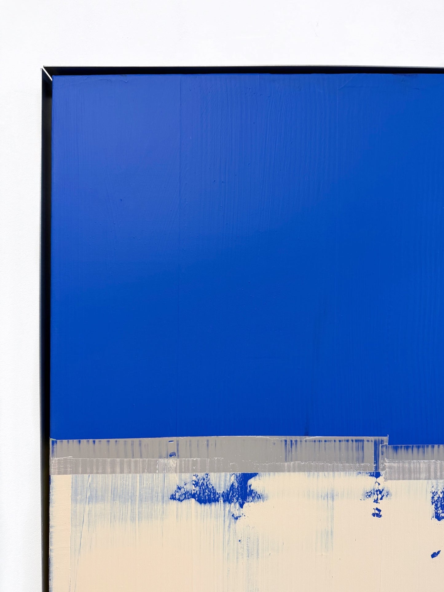 Abstraktes Bild - "Zyklus" Blau 70 x 100 cm