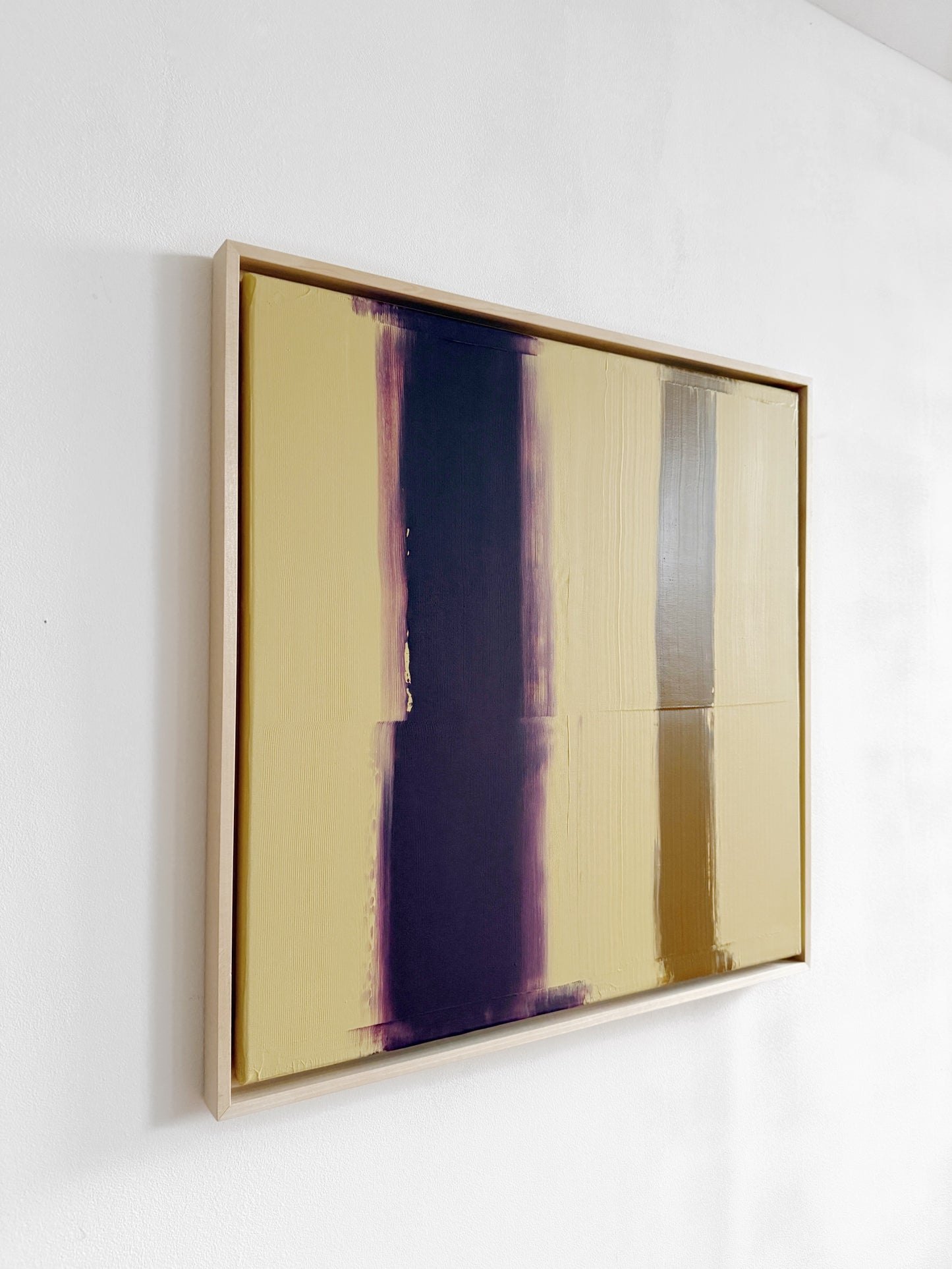 Abstraktes Bild - AURA BURGUNDY&OCKRE - 60 x 60 cm