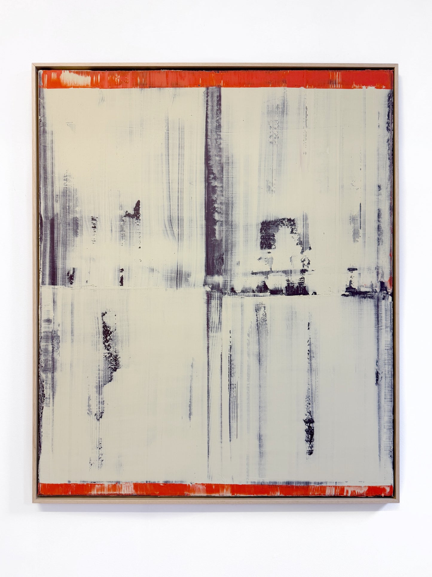 Abstraktes Bild - STRUCTURE Beige Orange 100 x 120 cm
