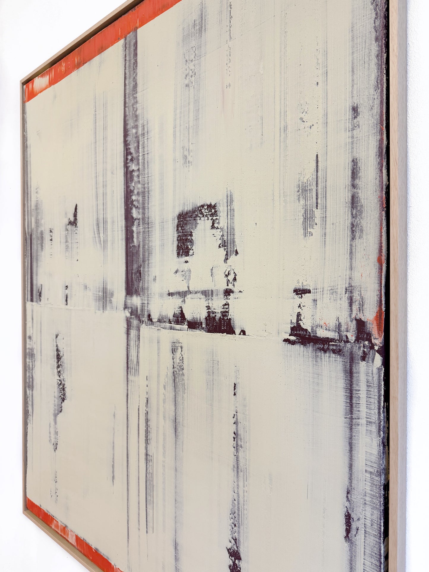 Abstraktes Bild - STRUCTURE Beige Orange 100 x 120 cm