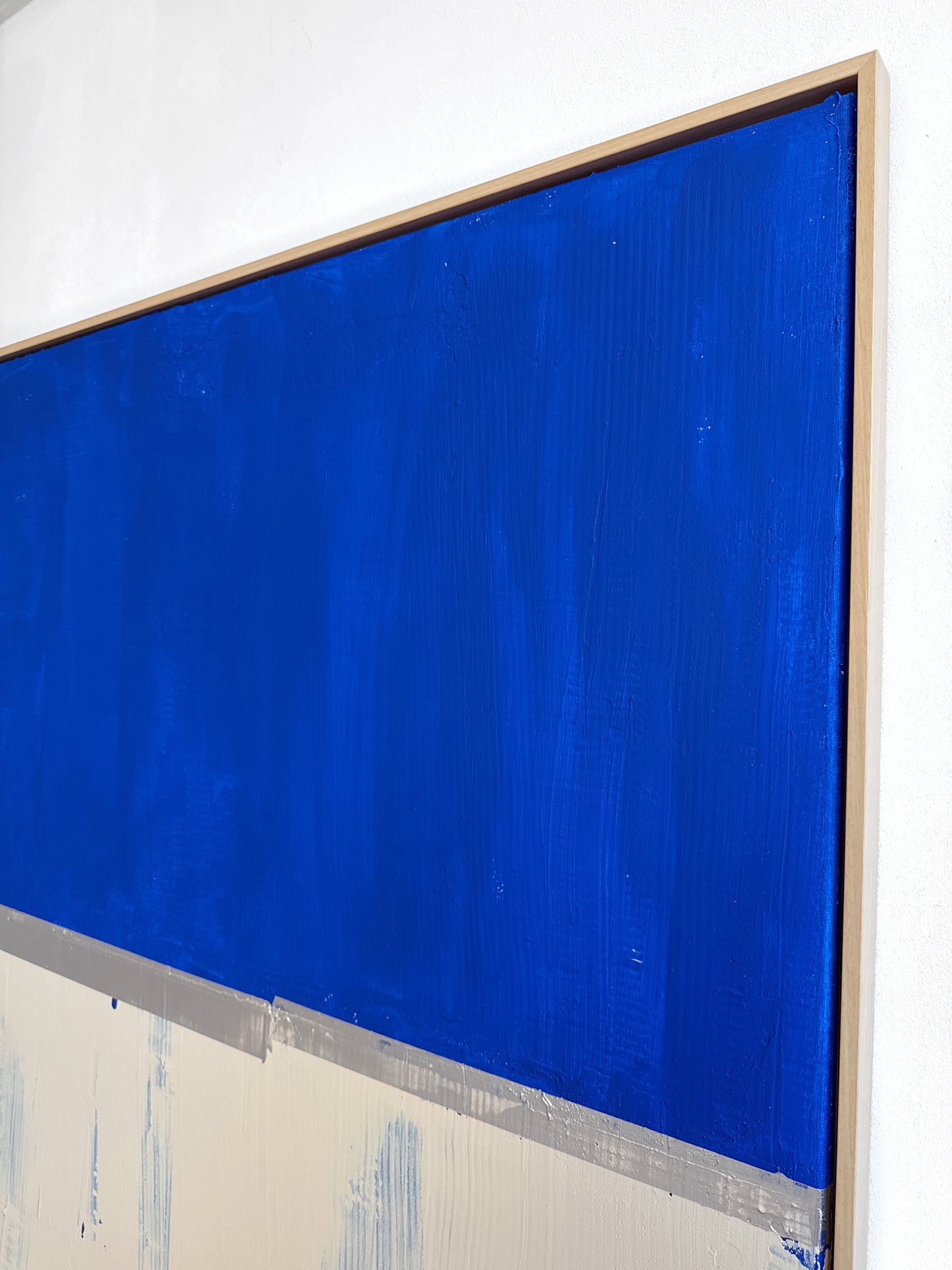 Abstraktes Bild - "Zyklus" Blau 120 x 120 cm