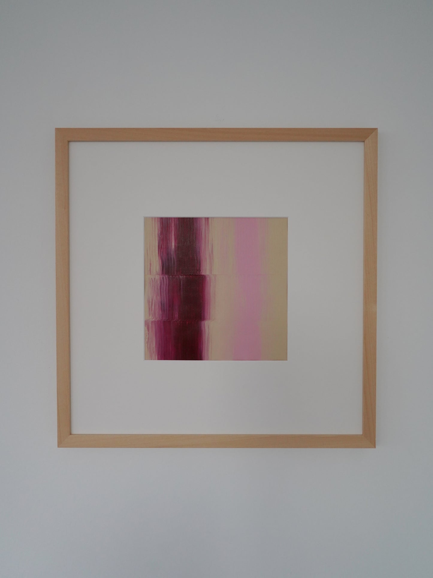Framed "AURA" - Burgundy/Pink