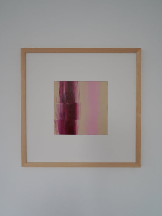 Framed "AURA" - Burgundy/Pink