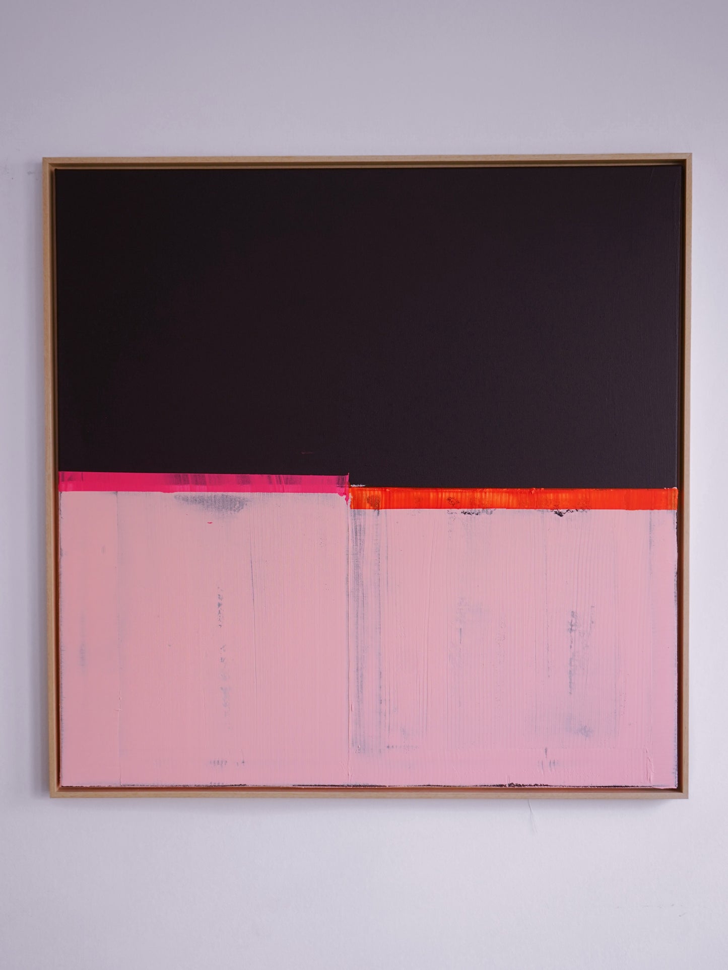 Abstraktes Bild - "Laras Lieblingsfarbe IV" 100 x 100 cm