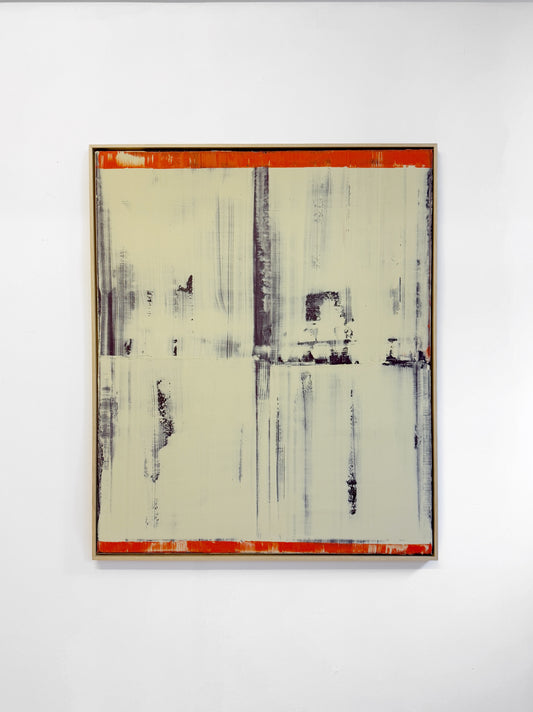Abstraktes Bild - STRUCTURE Beige Orange 100 x 120 cm