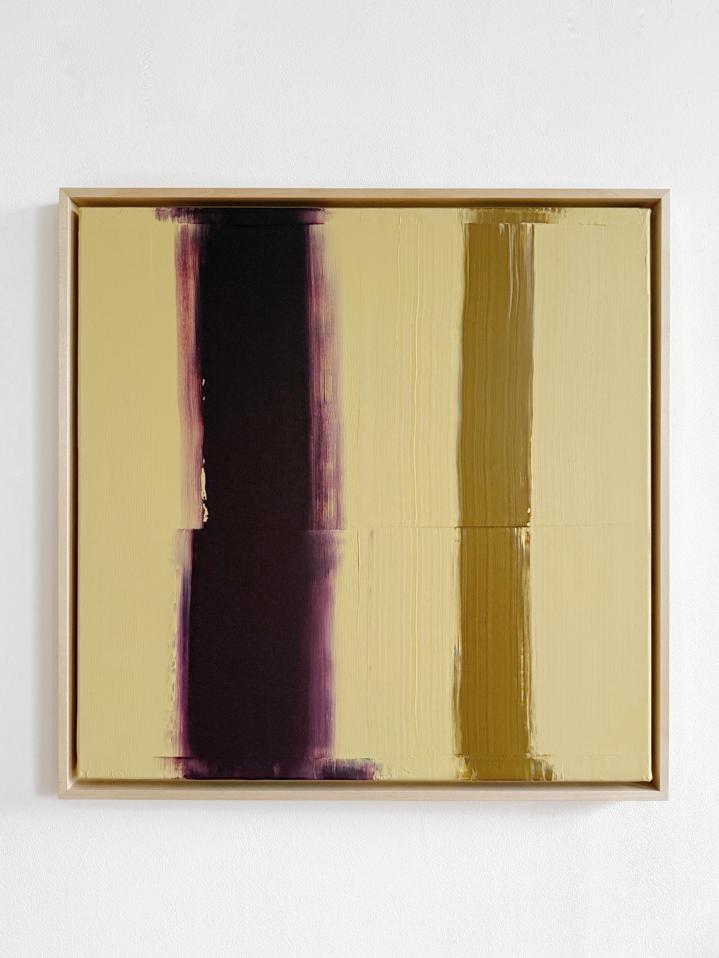 Abstraktes Bild - AURA BURGUNDY&OCKRE - 60 x 60 cm