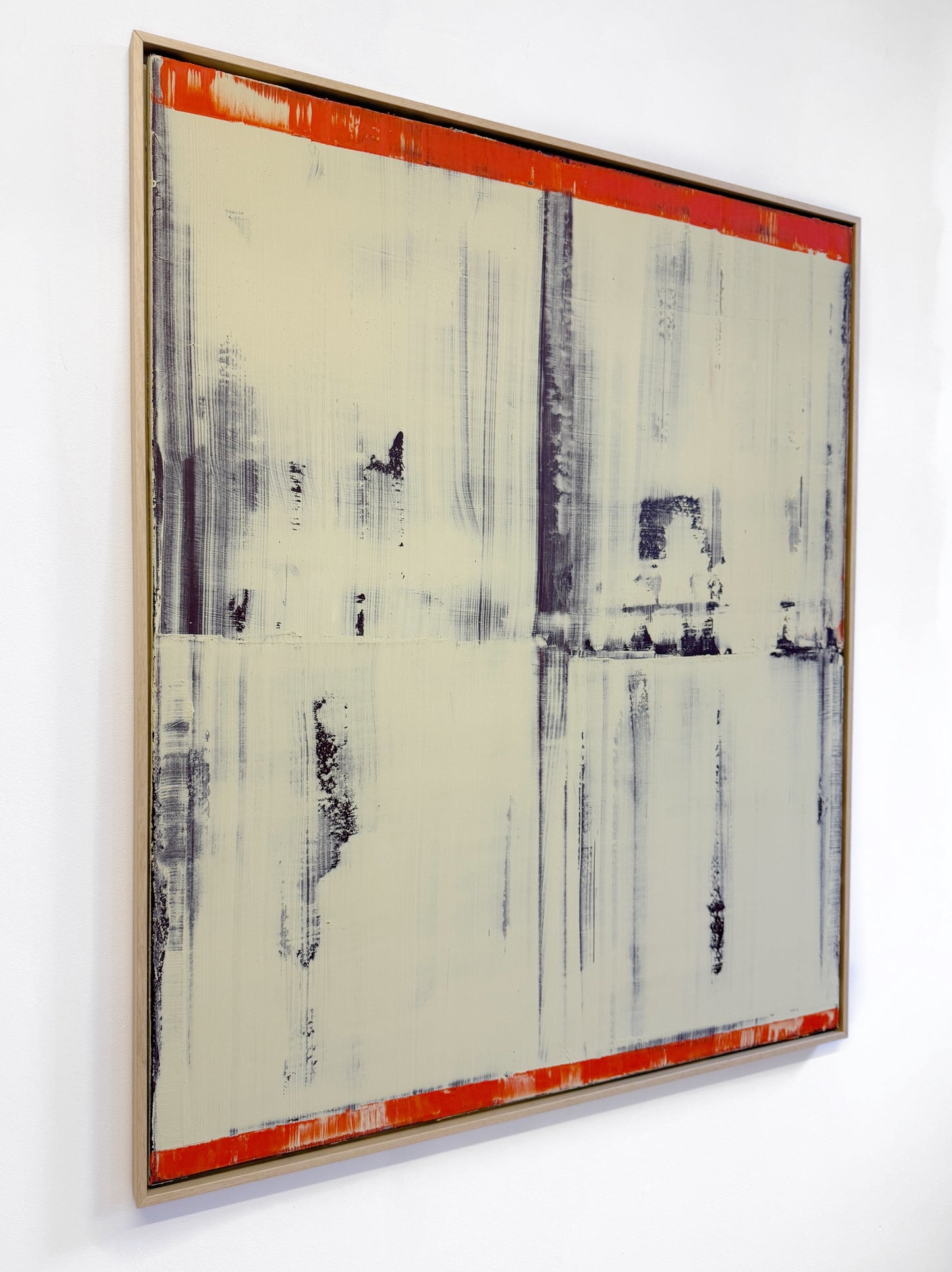 Abstraktes Bild - STRUCTURE Beige Orange 100 x 120 cm