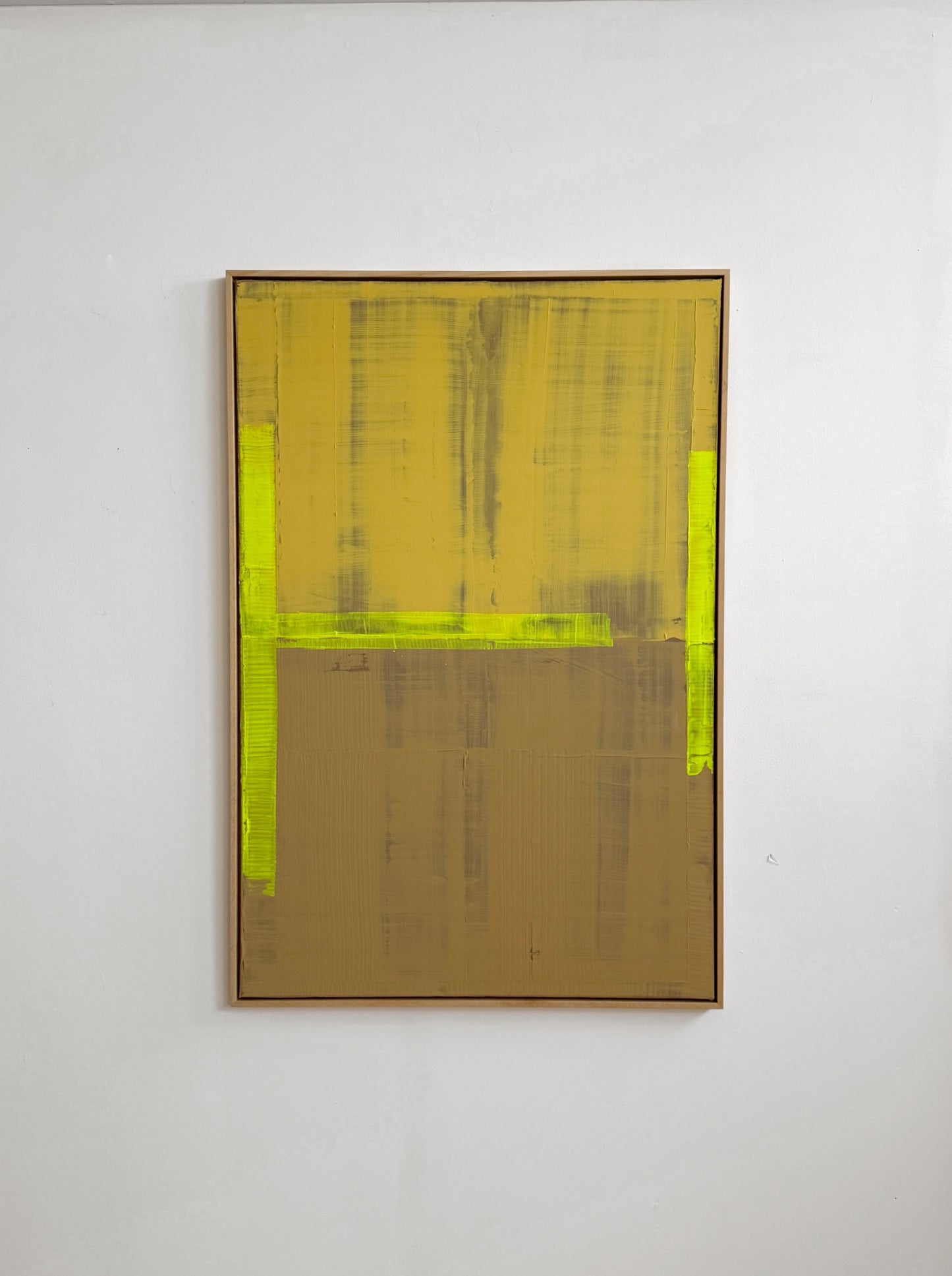 Abstraktes Bild - Ocher - 80 x 120 cm