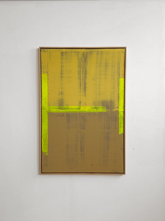 Abstraktes Bild - Ocher - 80 x 120 cm