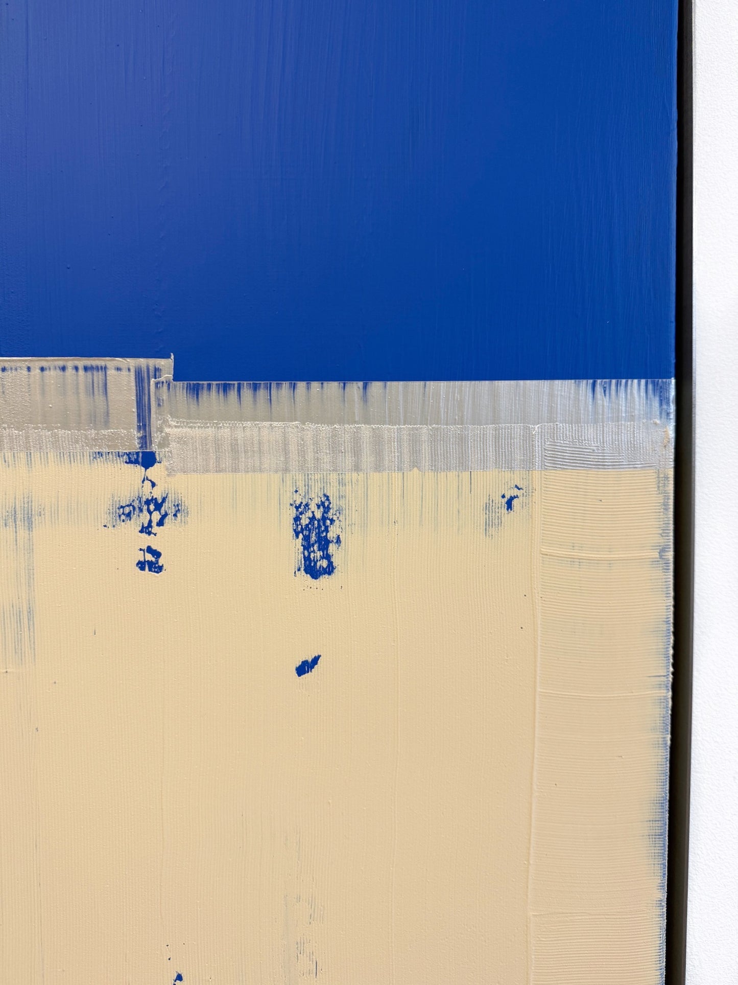Abstraktes Bild - "Zyklus" Blau 70 x 100 cm