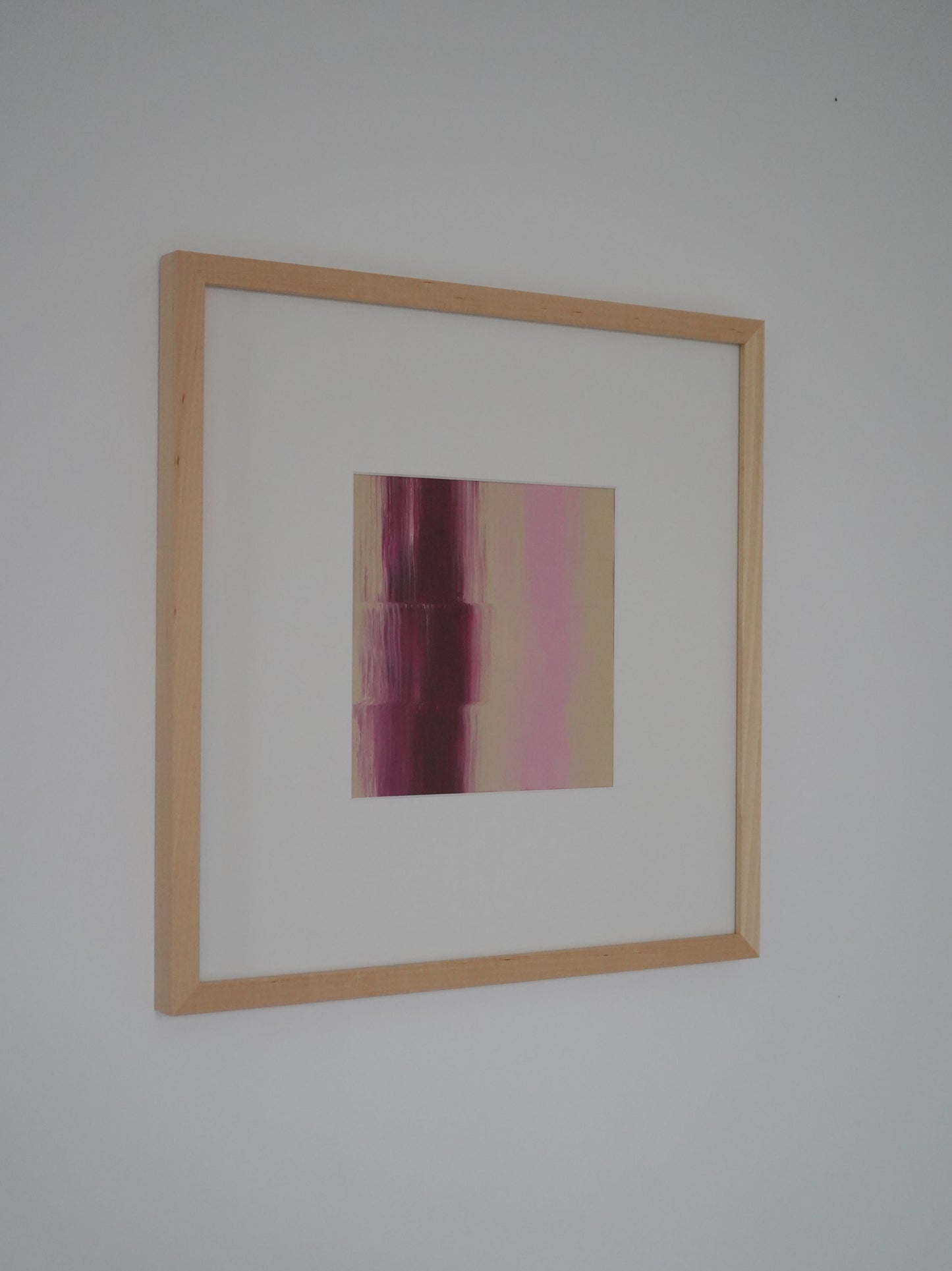 Framed "AURA" - Burgundy/Pink