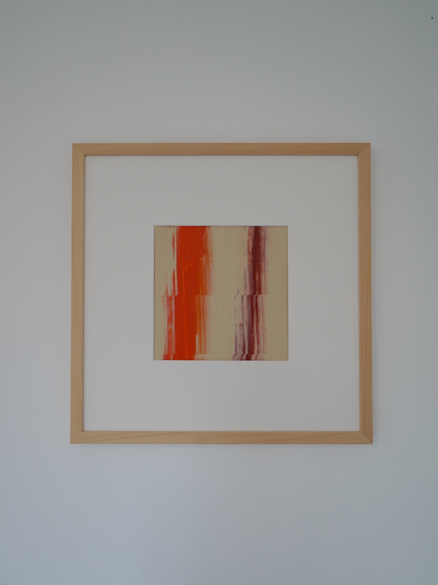 Framed "AURA" - Rust/Orange