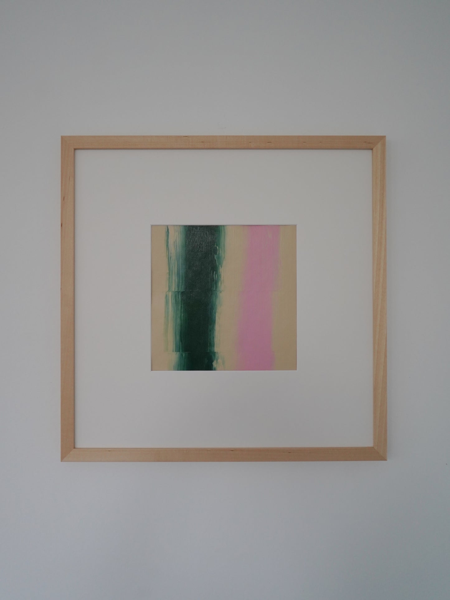 Framed "AURA" - Green/Pink