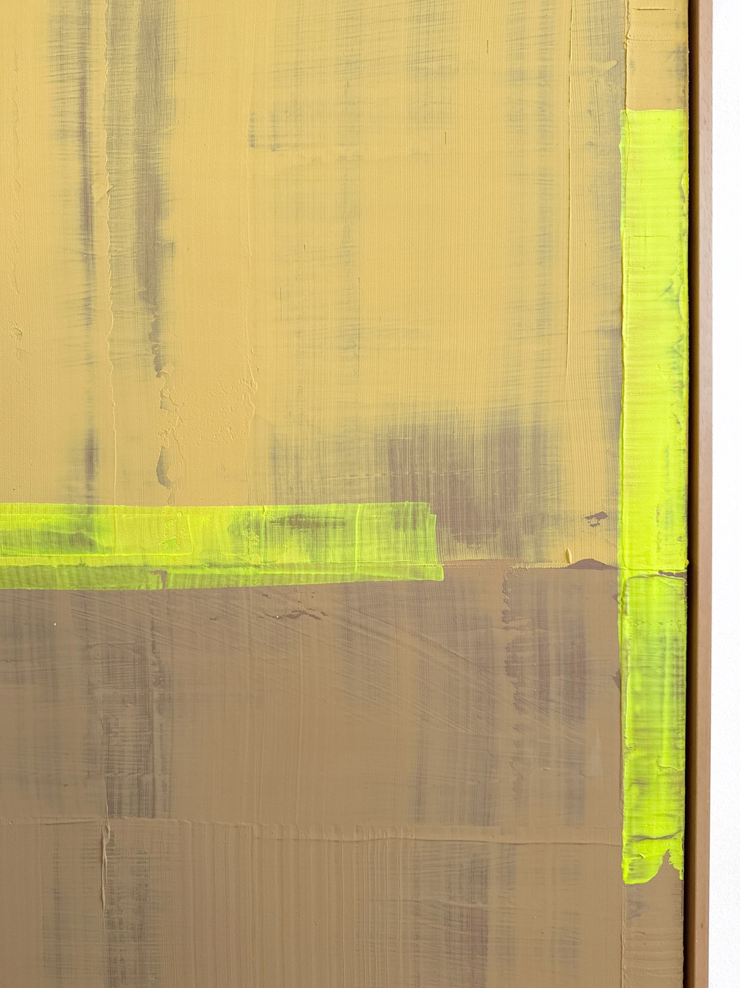 Abstraktes Bild - Ocher - 80 x 120 cm
