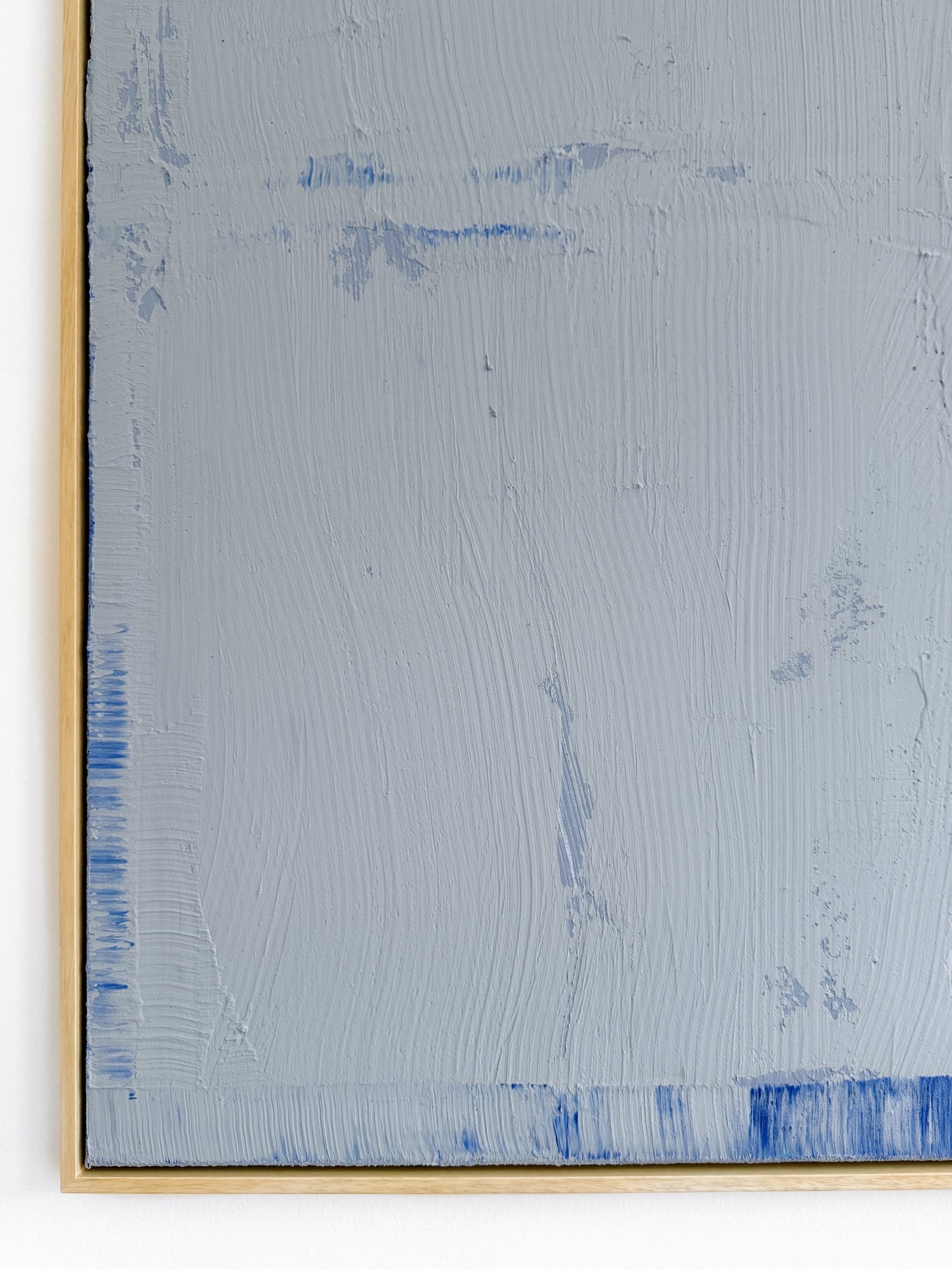 Abstraktes Bild - STRUCTURE Blau 120 x 120 cm
