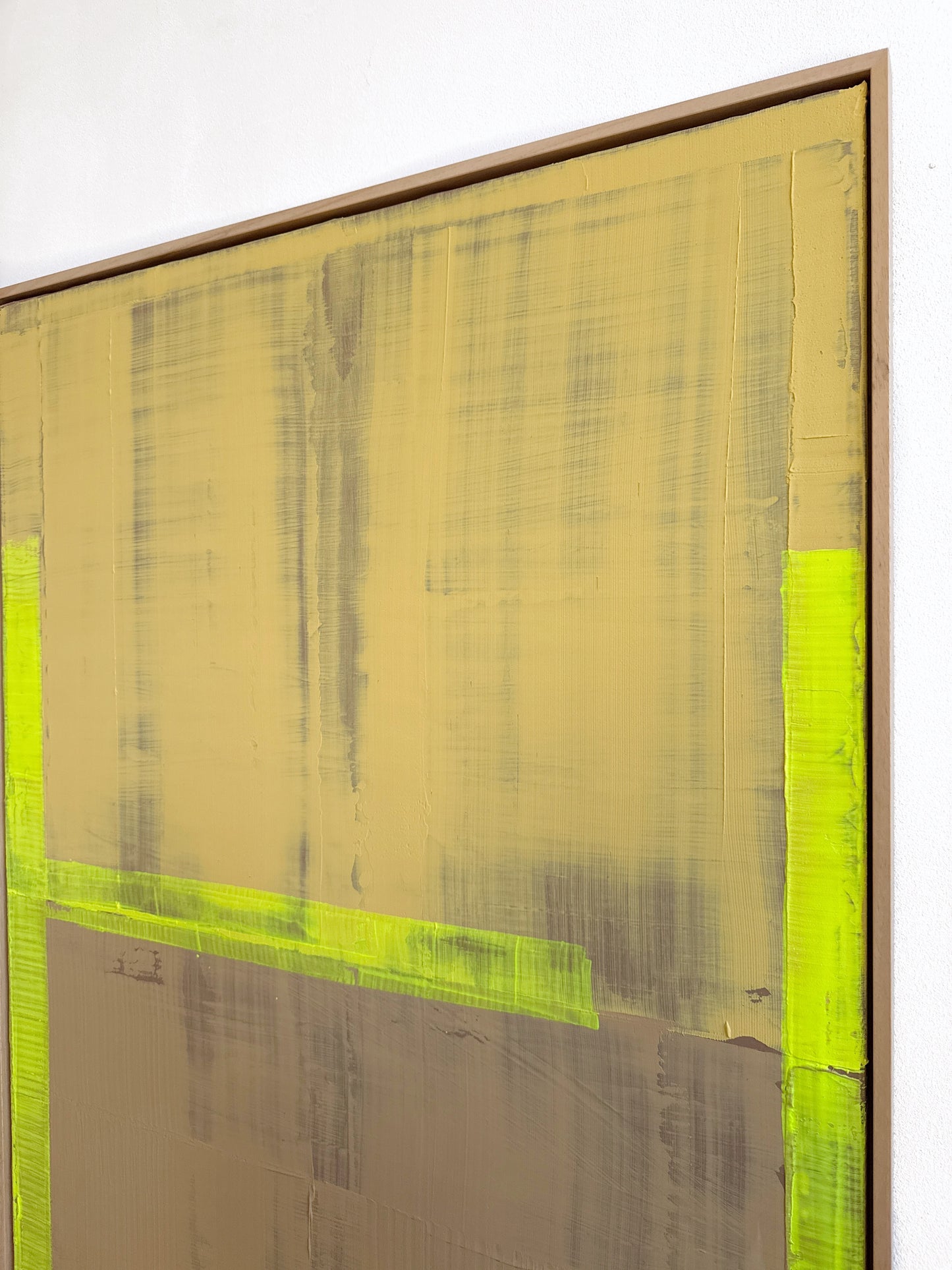 Abstraktes Bild - Ocher - 80 x 120 cm