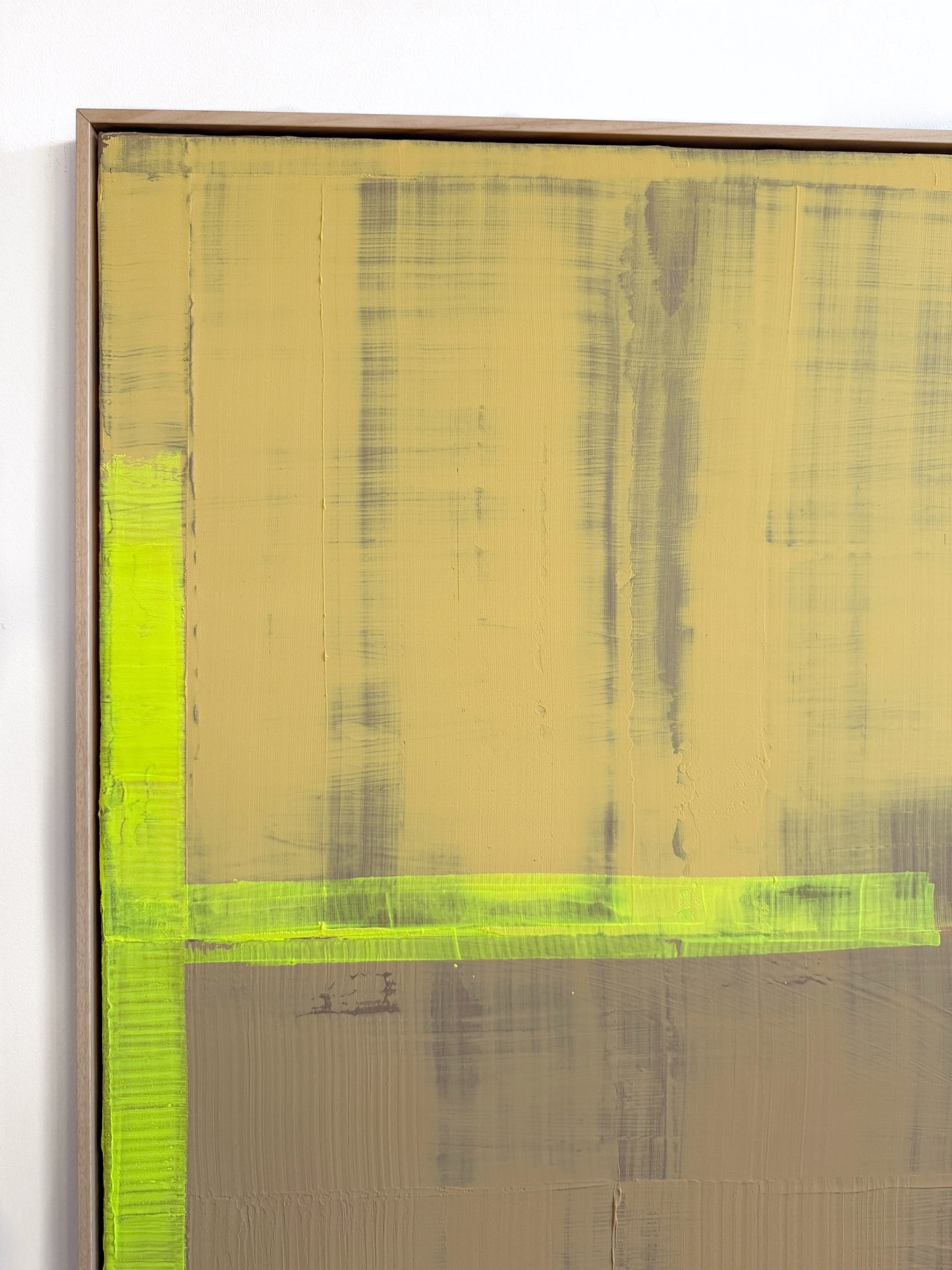 Abstraktes Bild - Ocher - 80 x 120 cm