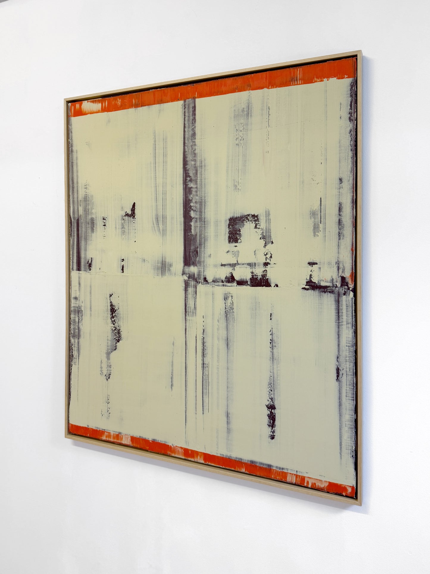 Abstraktes Bild - STRUCTURE Beige Orange 100 x 120 cm