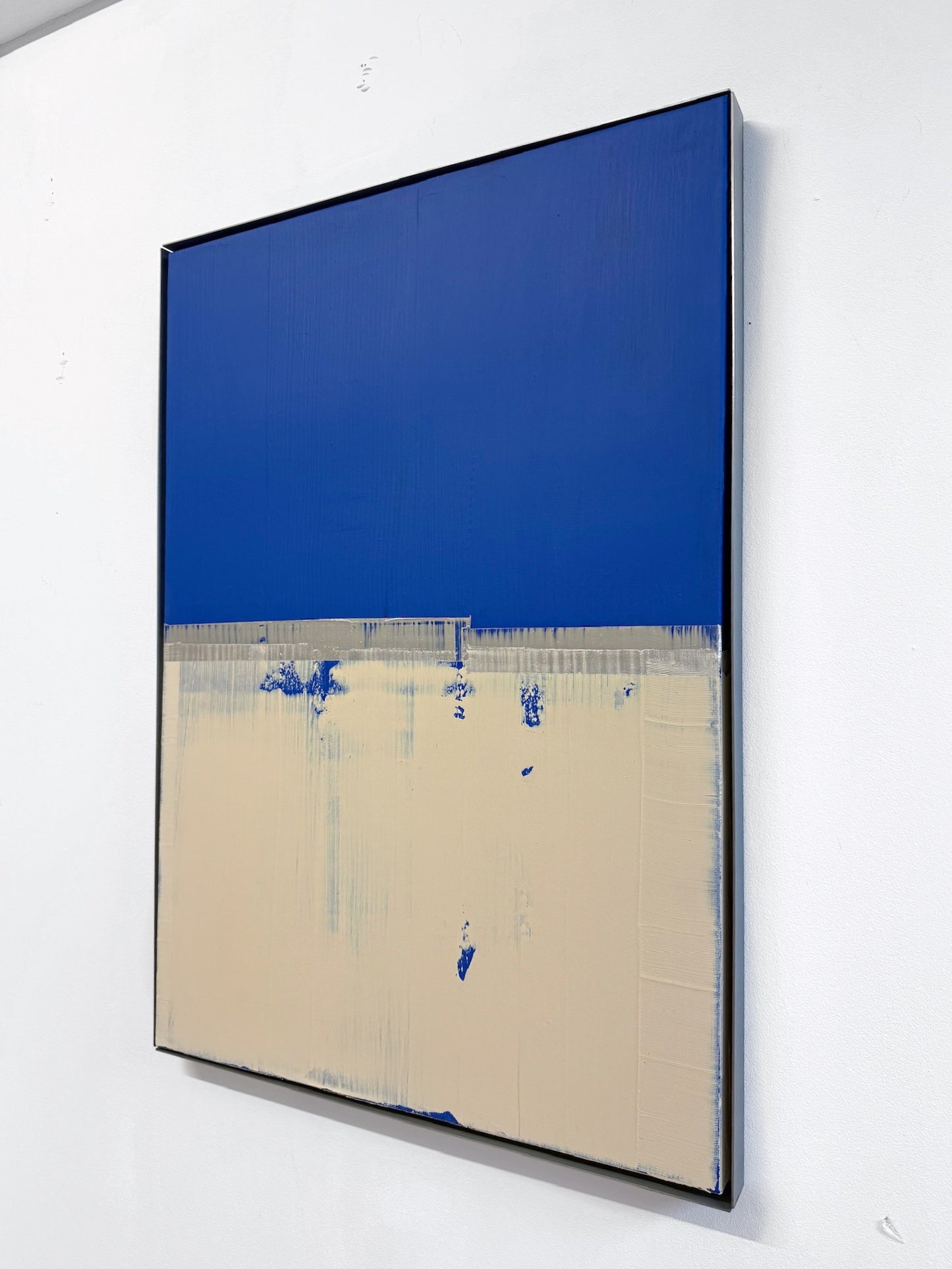Abstraktes Bild - "Zyklus" Blau 70 x 100 cm