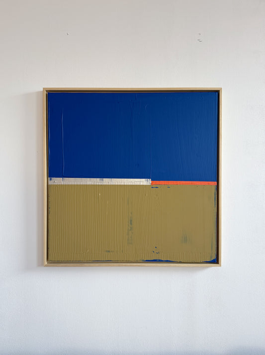Abstraktes Bild - "Glowedge" 80 x 80 cm