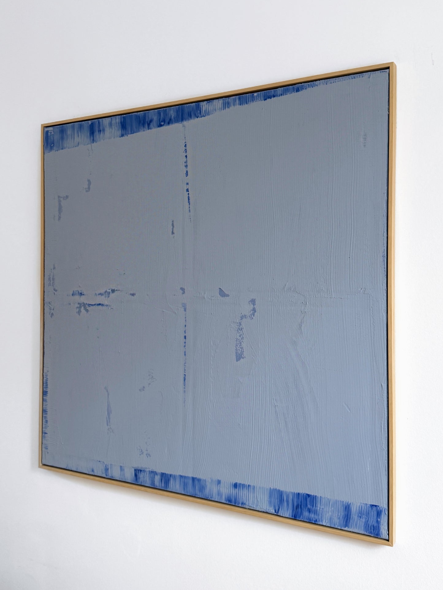 Abstraktes Bild - STRUCTURE Blau 120 x 120 cm