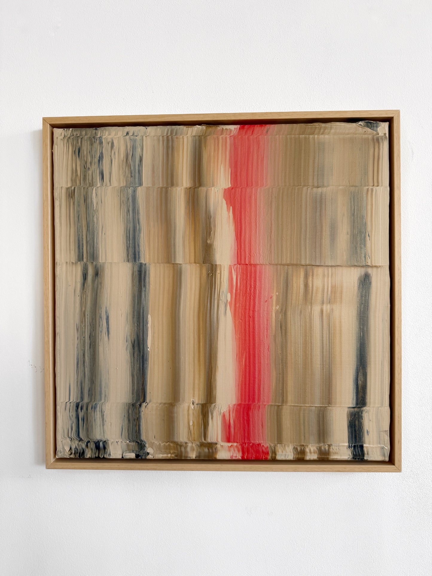 Abstraktes Bild - AURA Braun/Orange - 50 x 50 cm