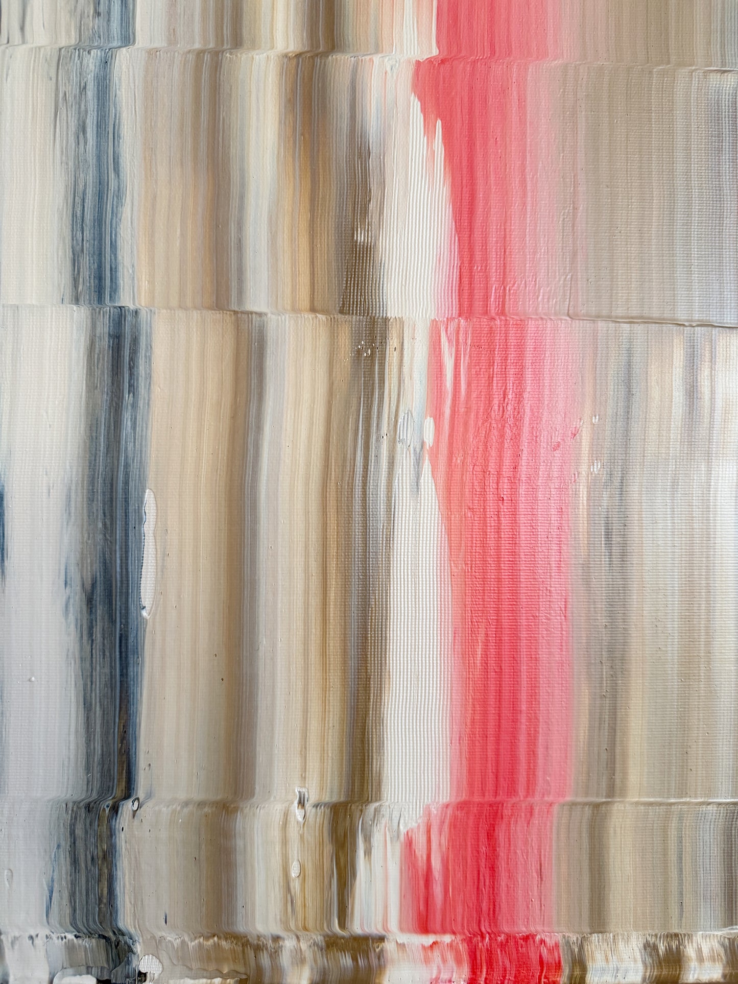 Abstraktes Bild - AURA Braun/Orange - 50 x 50 cm