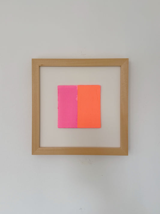 Mikro - Pink/Orange - 20 x 20 cm