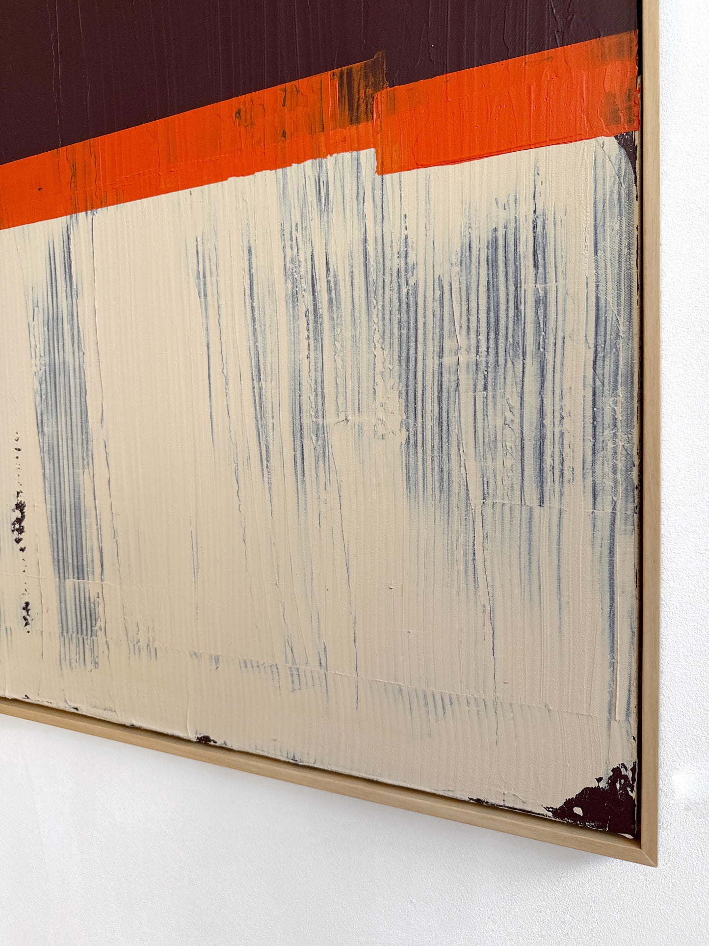 Abstraktes Bild - "Zyklus" Braun/ Orange 100 x 100 cm
