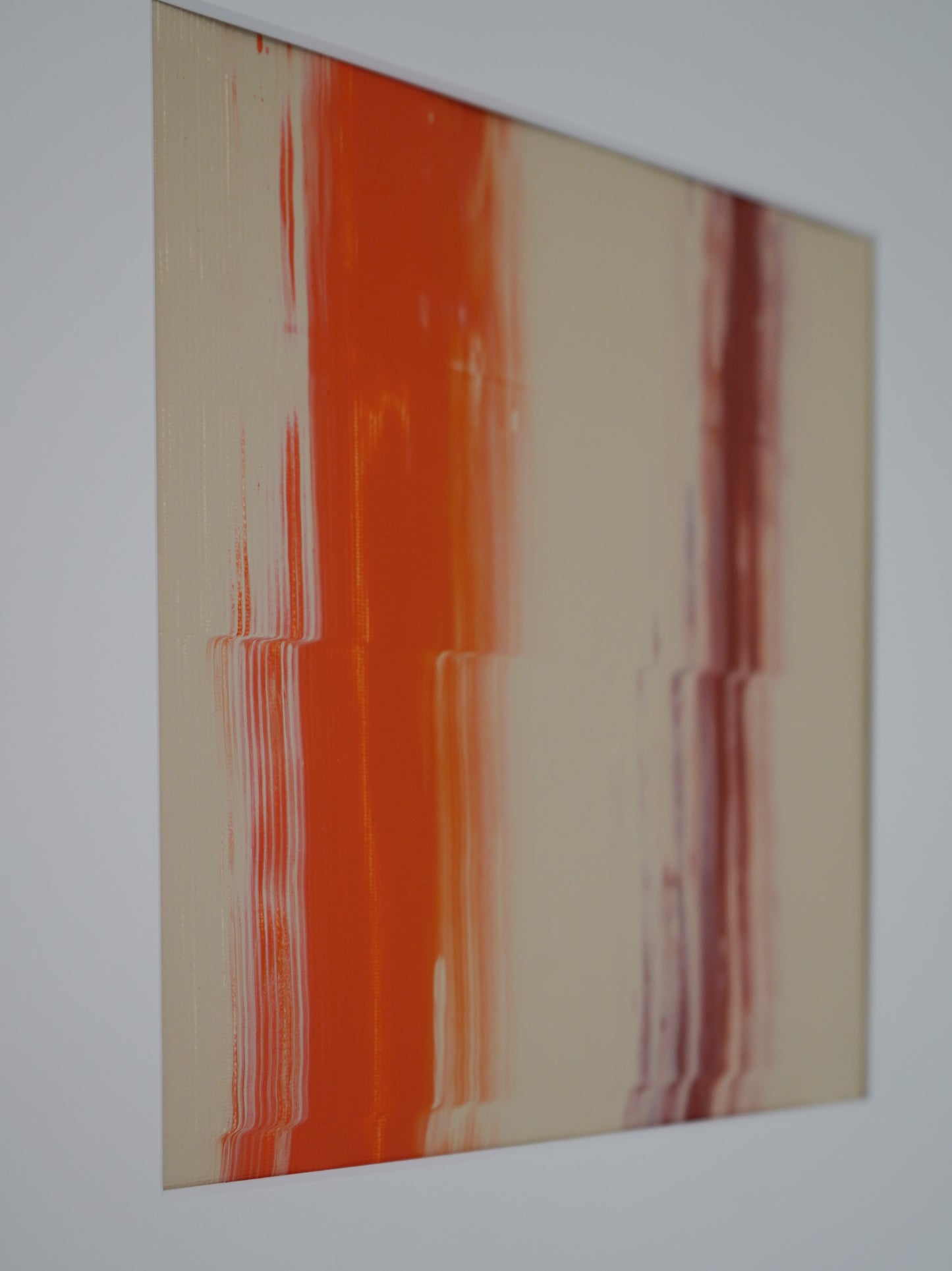 Framed "AURA" - Rust/Orange