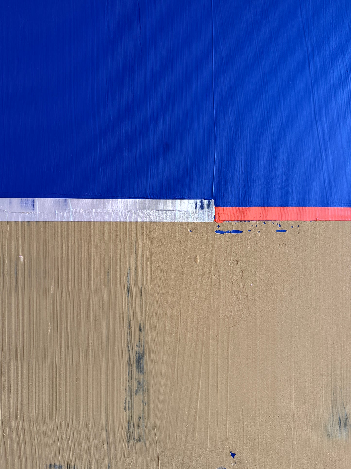Abstraktes Bild - "Glowedge" 80 x 80 cm