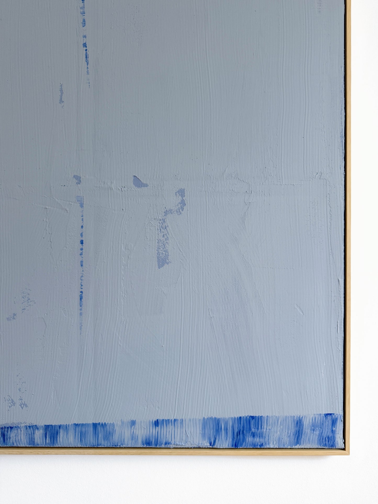 Abstraktes Bild - STRUCTURE Blau 120 x 120 cm