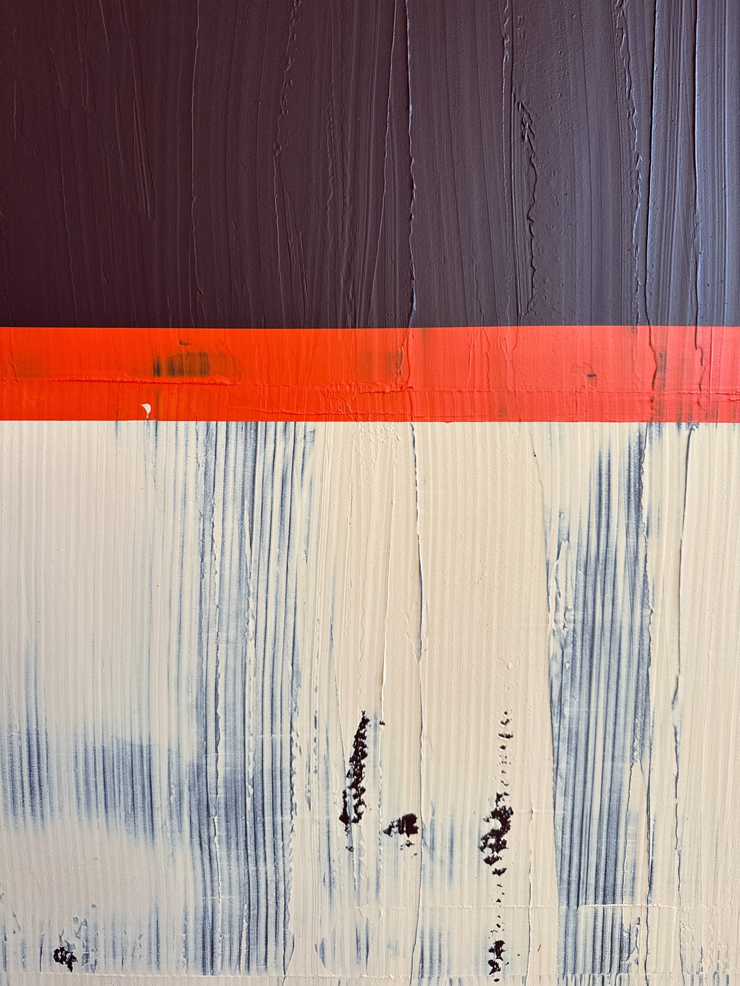 Abstraktes Bild - "Zyklus" Braun/ Orange 100 x 100 cm