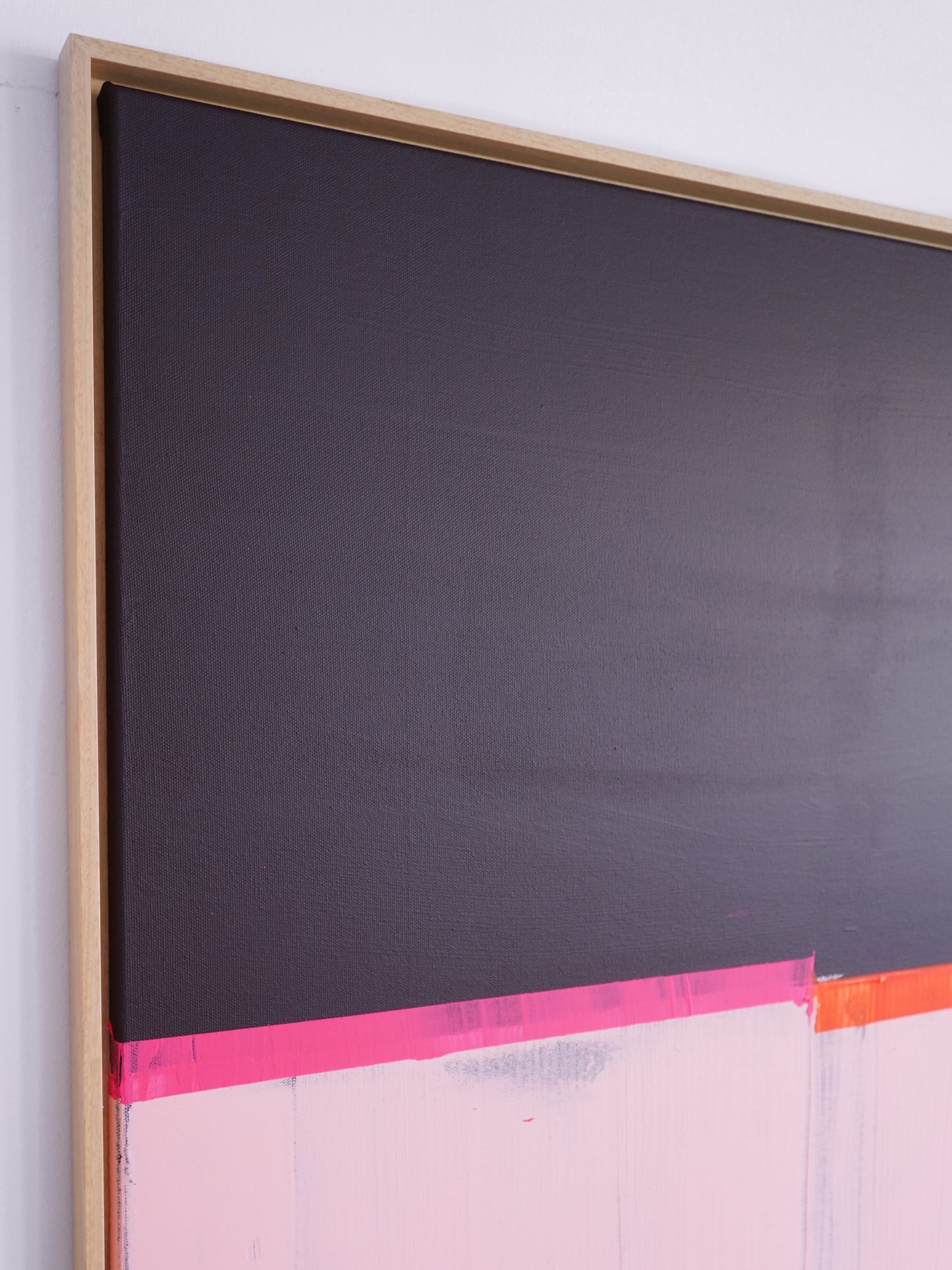 Abstraktes Bild - "Laras Lieblingsfarbe IV" 100 x 100 cm