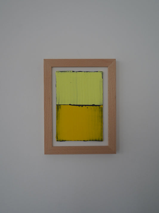 Mikro-Leinwand - Gelbtöne - 13 x 18 cm
