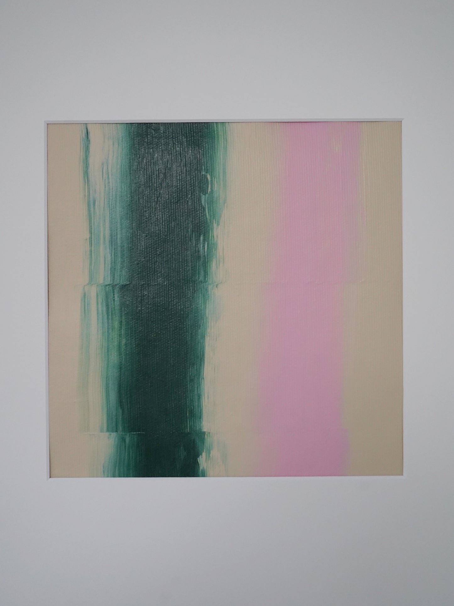 Framed "AURA" - Green/Pink