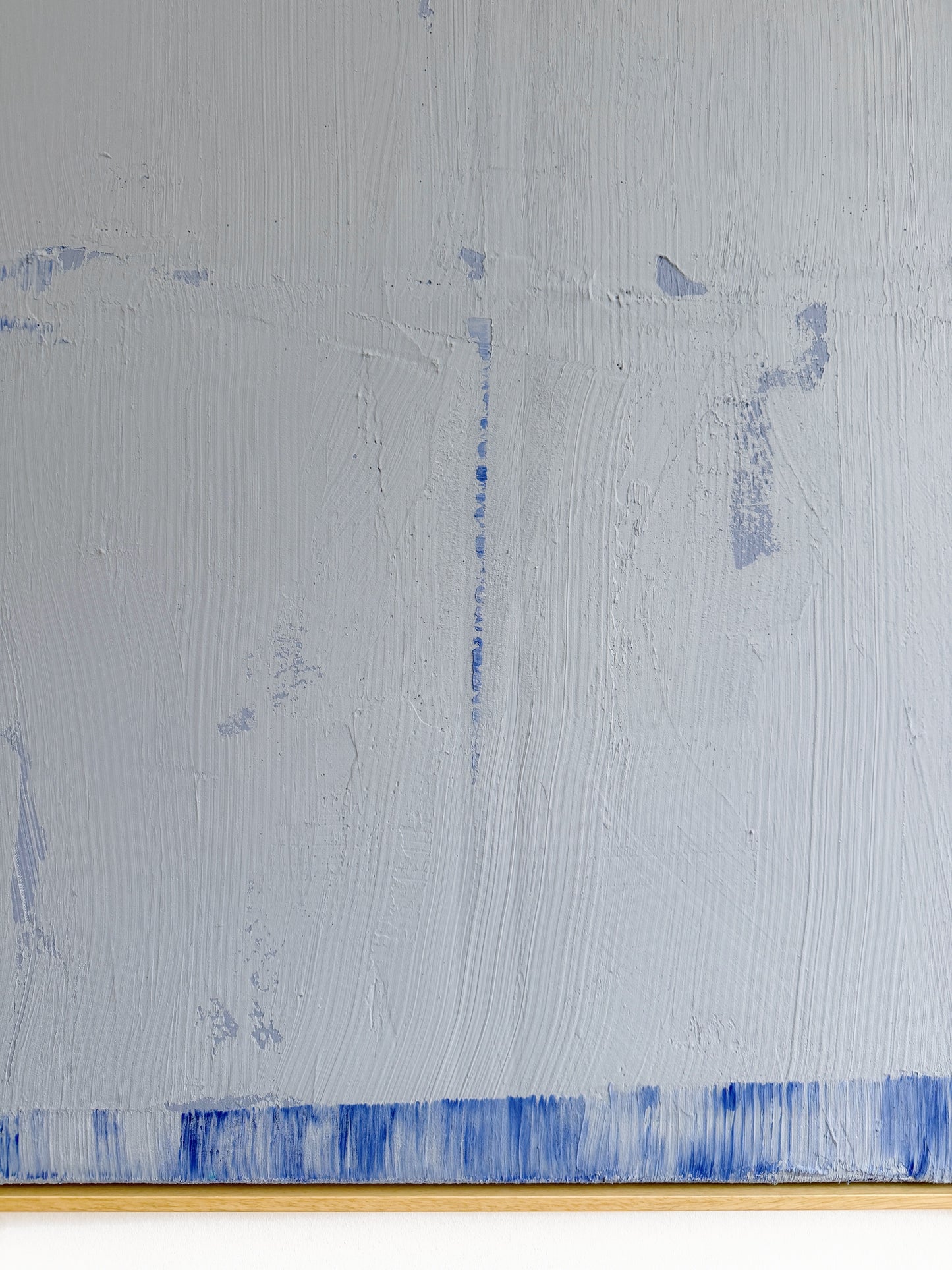 Abstraktes Bild - STRUCTURE Blau 120 x 120 cm