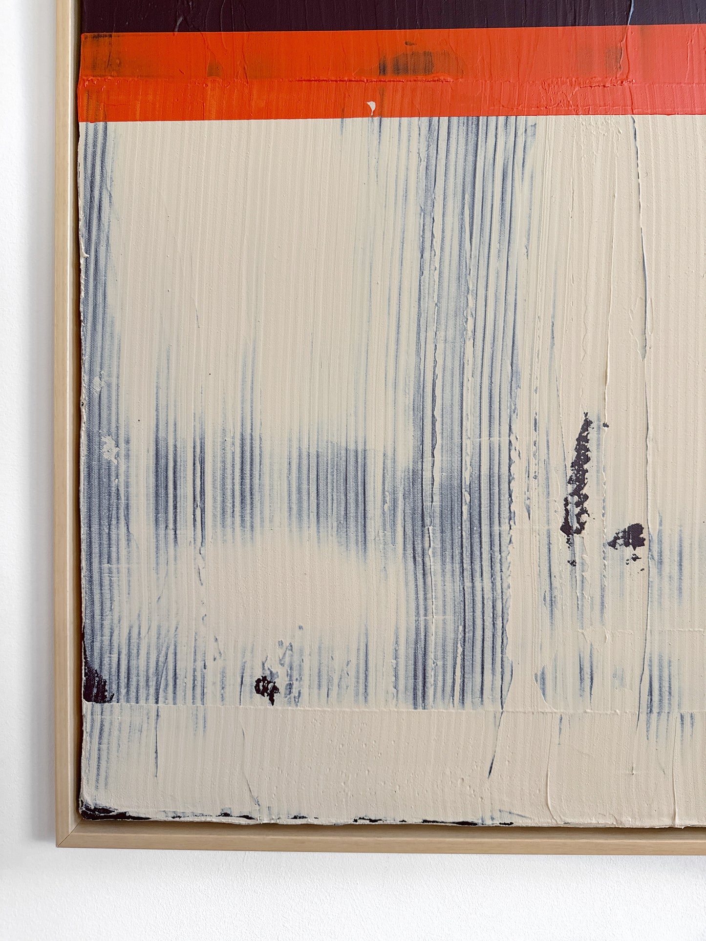 Abstraktes Bild - "Zyklus" Braun/ Orange 100 x 100 cm