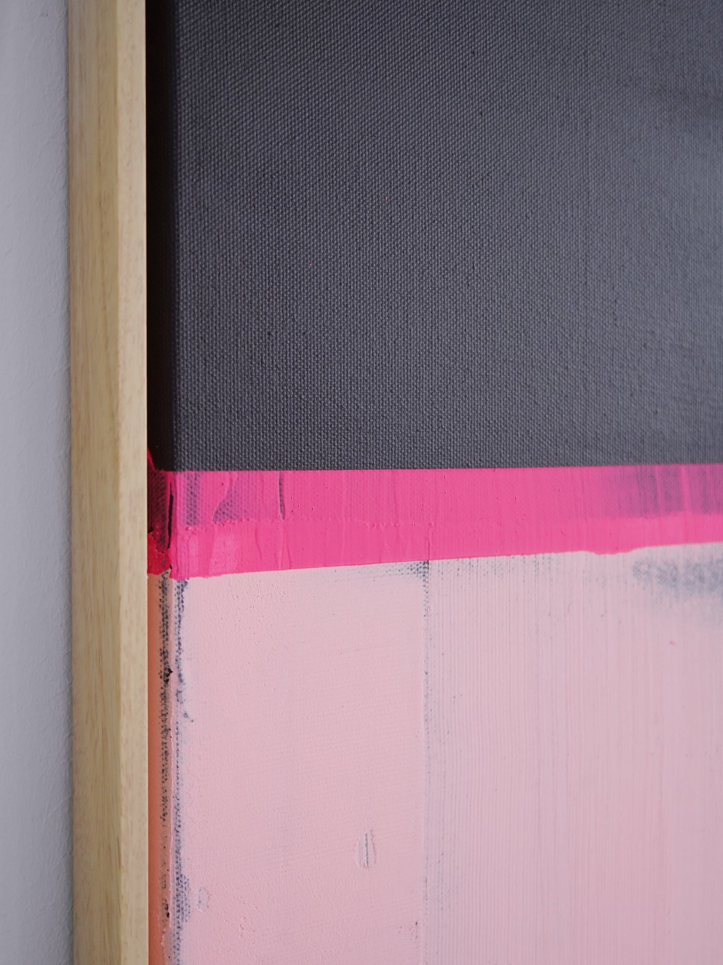 Abstraktes Bild - "Laras Lieblingsfarbe IV" 100 x 100 cm