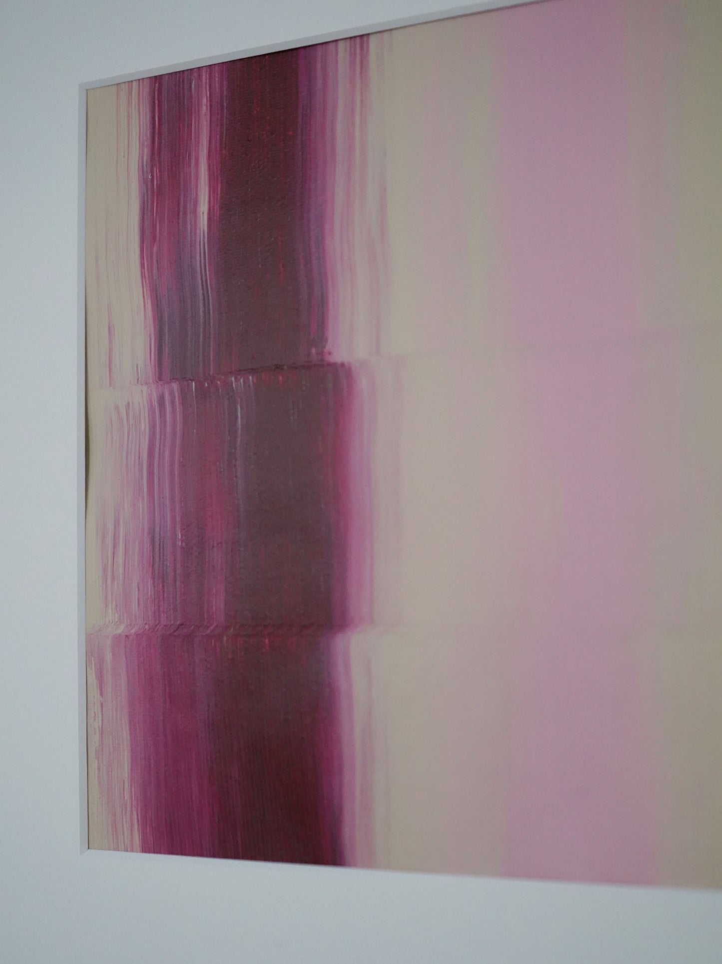 Framed "AURA" - Burgundy/Pink