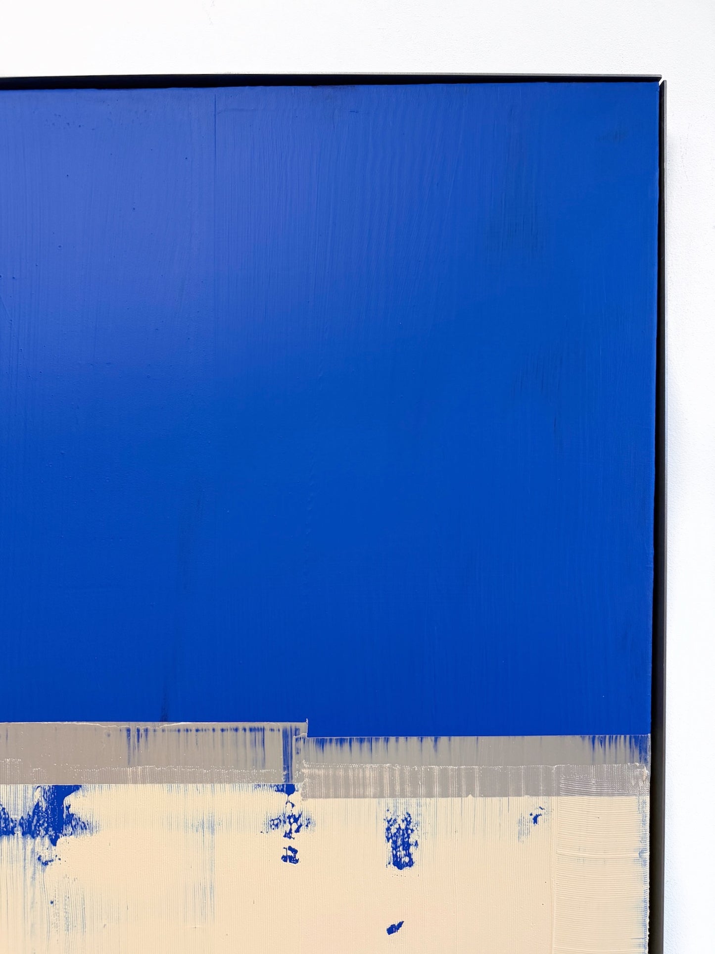 Abstraktes Bild - "Zyklus" Blau 70 x 100 cm