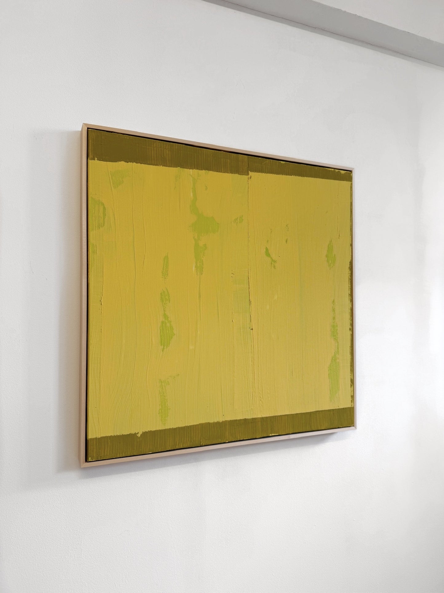 Abstraktes Bild - STRUCTURE Ocker 80 x 80 cm
